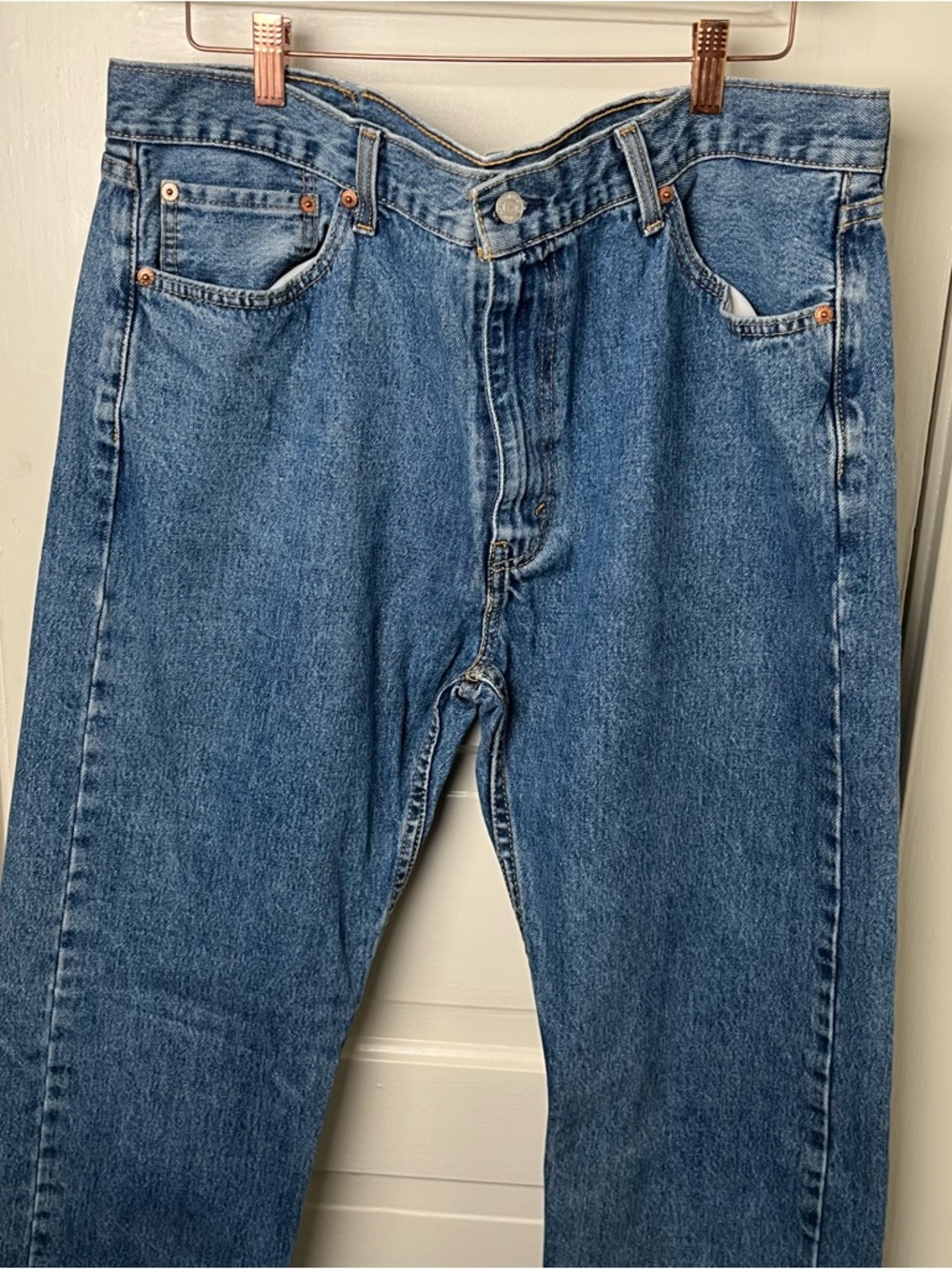 Vintage Levi's 505 relaxed fit classic casual workwear streetwear 40 x 30